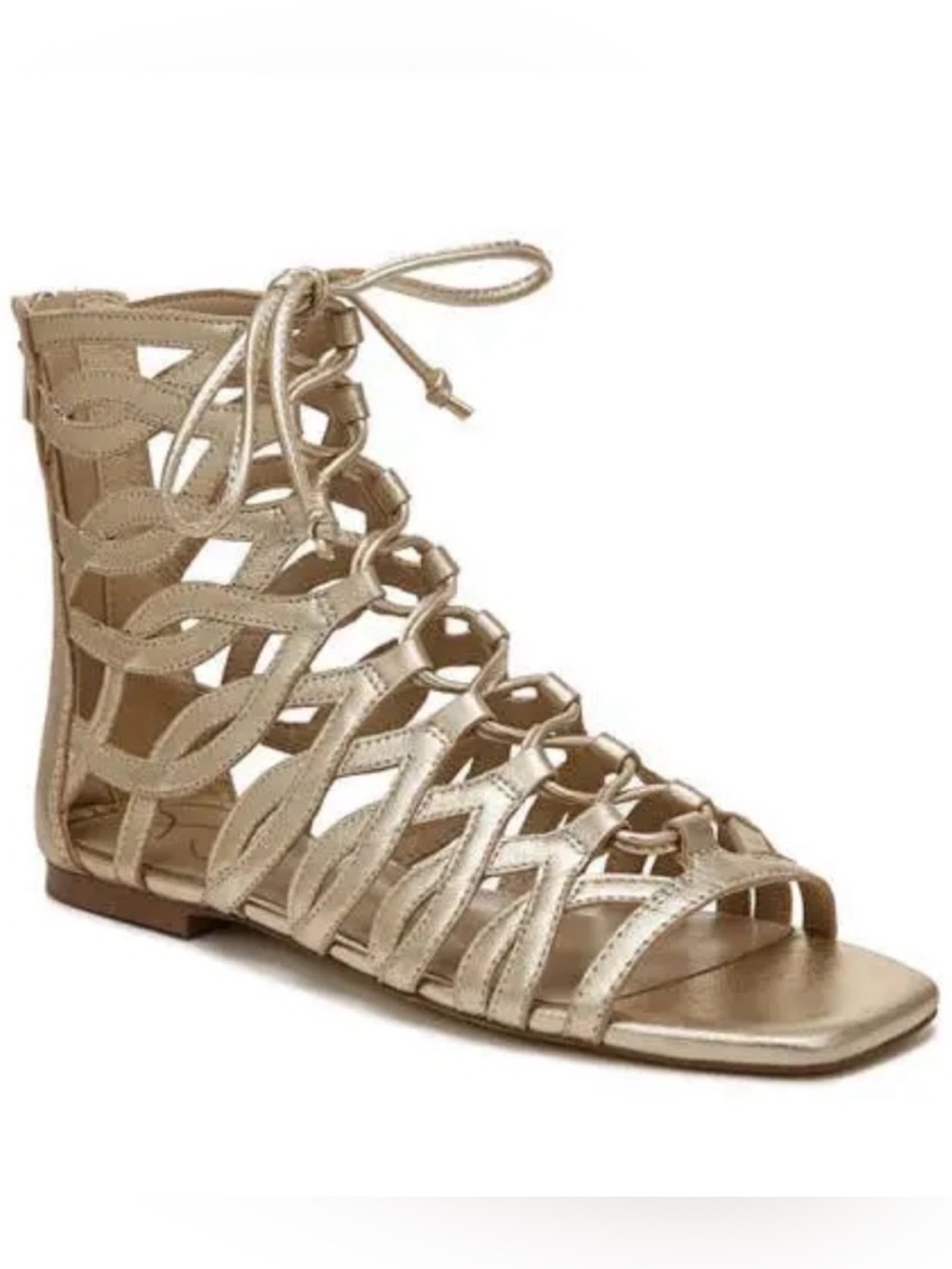 Sam Edelman Lara Gladiator Gold Strappy Sandals 7